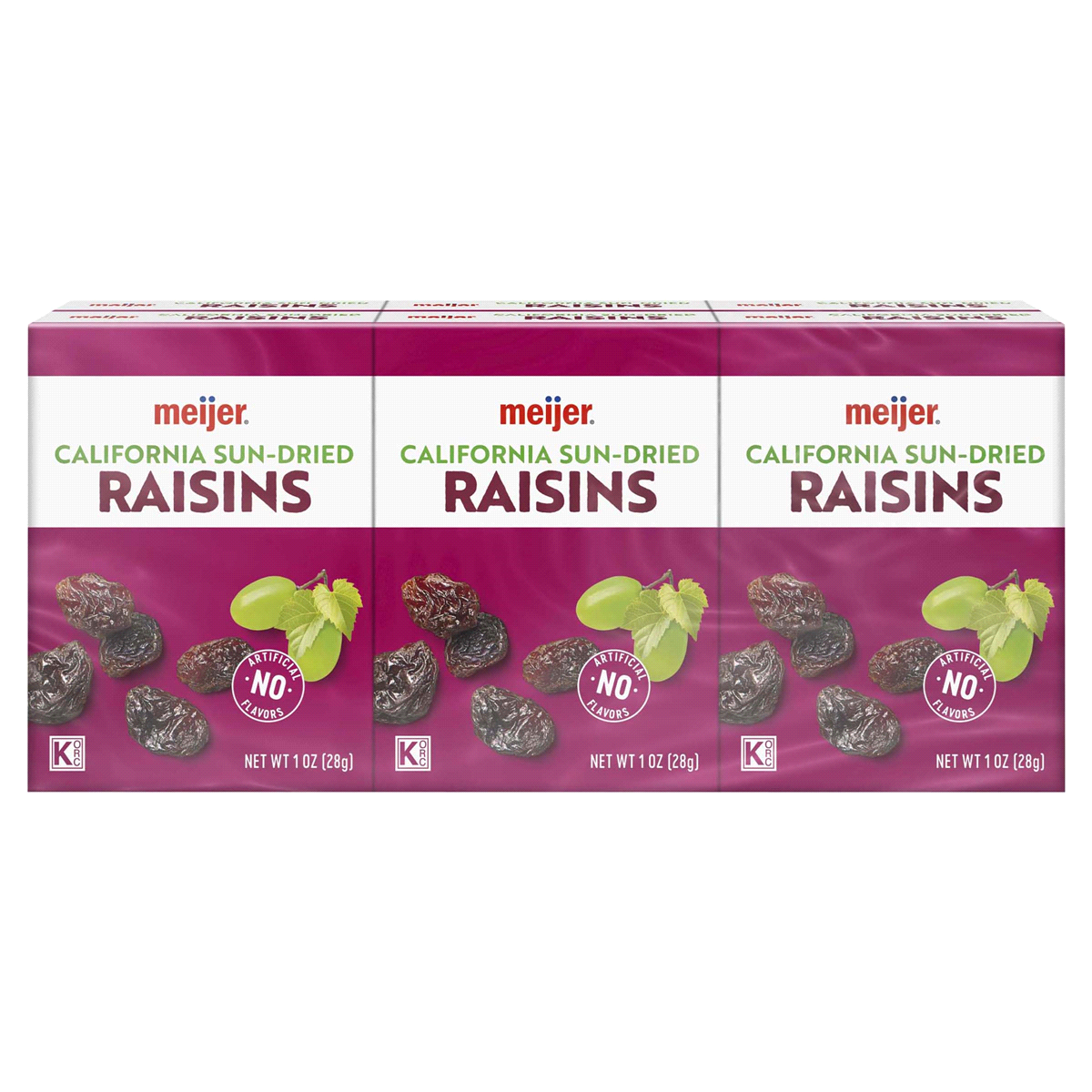 slide 1 of 7, Meijer Raisins, 6 ct