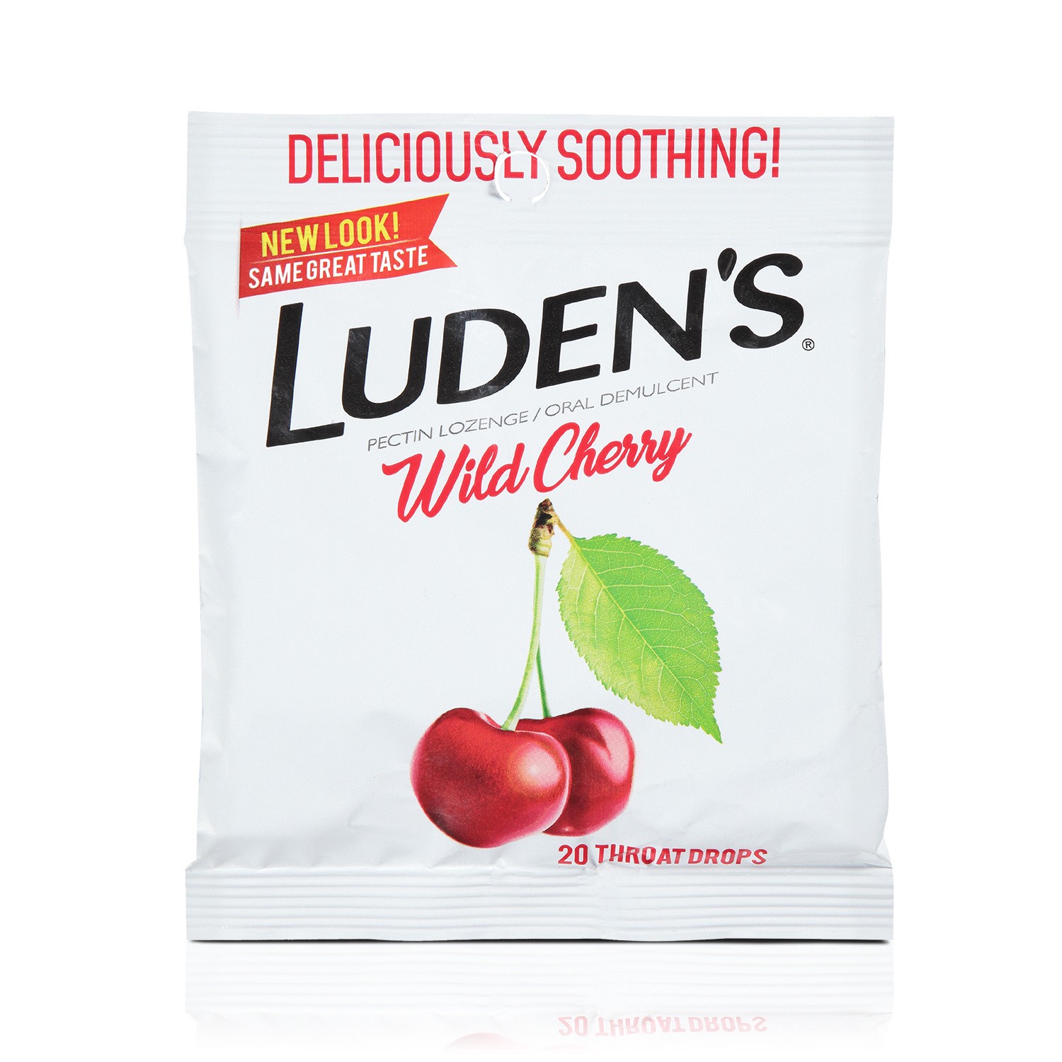 slide 1 of 2, Luden's Cough Drops, Wild Cherry, 20 Drops, 20 ct