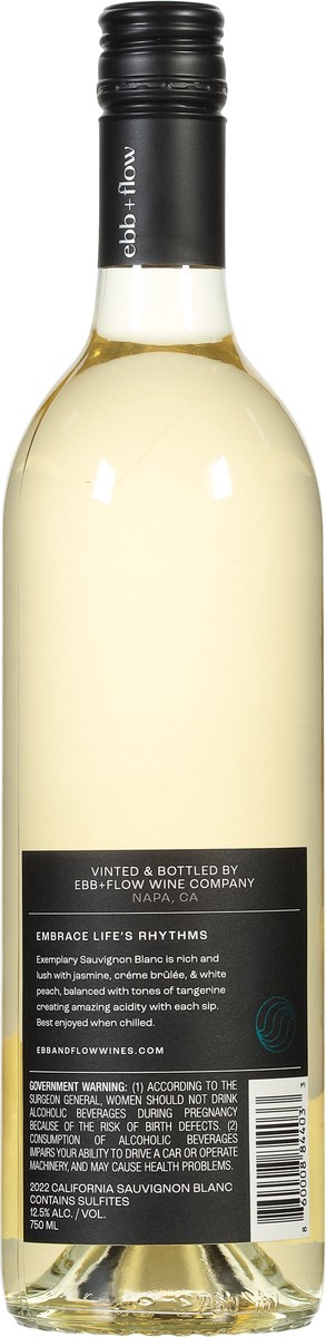 slide 3 of 13, Ebb+Flow California Sauvignon Blanc 750 ml, 750 ml