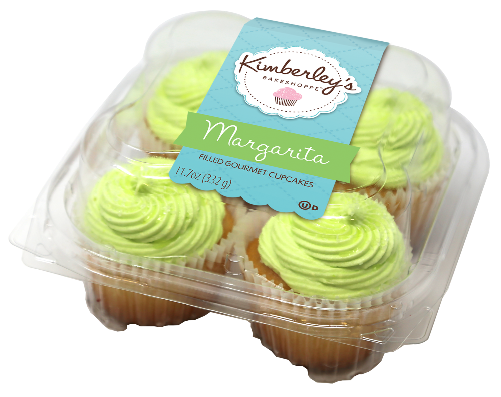 slide 1 of 1, Kimberley's Bakeshoppe Gourmet Cupcakes - Margarita, 4 ct; 11.7 oz