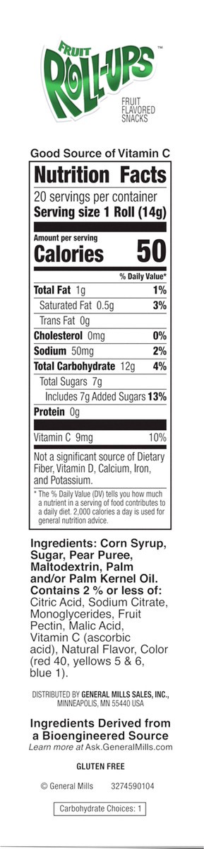 slide 5 of 9, Fruit Roll-Ups Fruit Flavored Snacks, Variety Value Pack, 0.5 oz, 20 ct, 20 ct