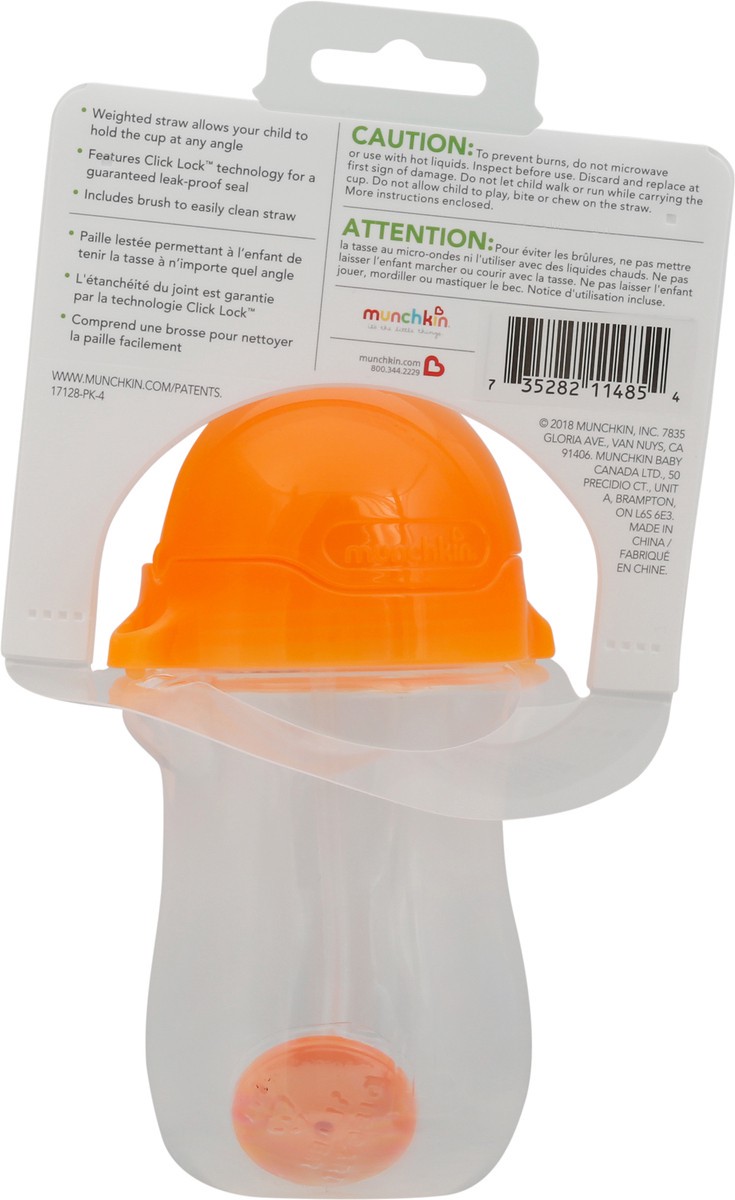 slide 9 of 11, Munchkin Any Angle 10 Ounce Spill-Proof Weighted Straw Cup 1 ea, 1 ct