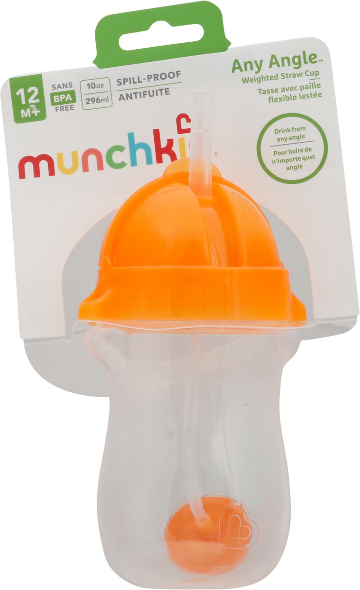 slide 3 of 11, Munchkin Any Angle 10 Ounce Spill-Proof Weighted Straw Cup 1 ea, 1 ct