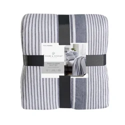 Room & Retreat Waffle Stripe Quilt Set Full/Queen