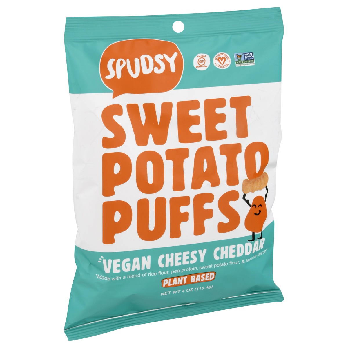 slide 4 of 9, Spudsy Cheesy Cheddar Sweet Potato Puffs 4 oz, 4 oz