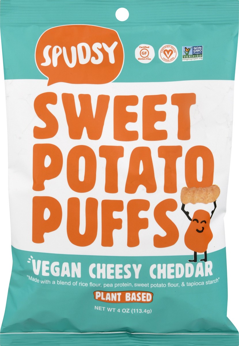 slide 7 of 9, Spudsy Cheesy Cheddar Sweet Potato Puffs 4 oz, 4 oz