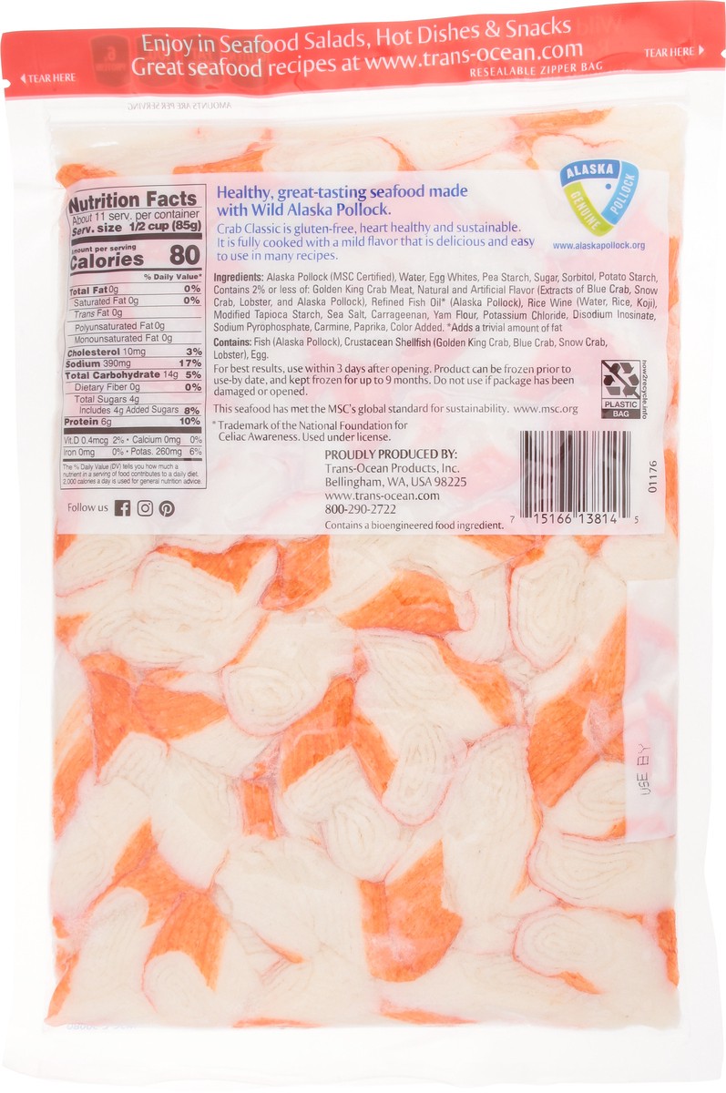 slide 11 of 14, Trans-Ocean Flake Style Imitation Crab 2 lb, 2 lb