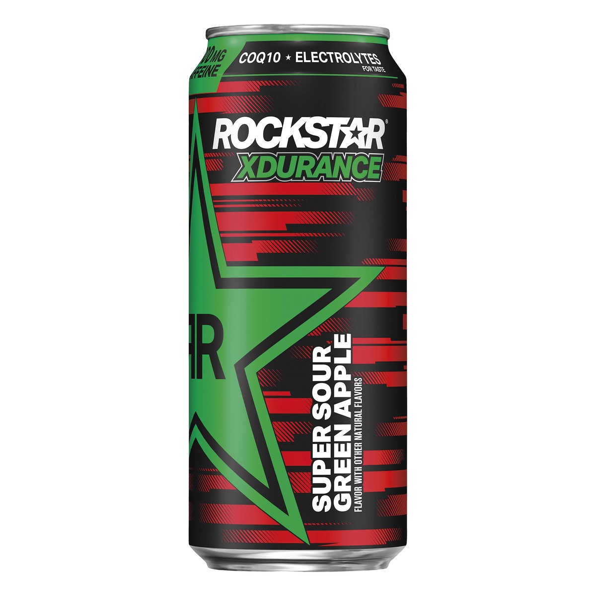 slide 1 of 1, Rockstar Xdurance Sugar Free Energy Drink Super Sours Green Apple Artificial Flavor 16 Fl Oz, 16 fl oz