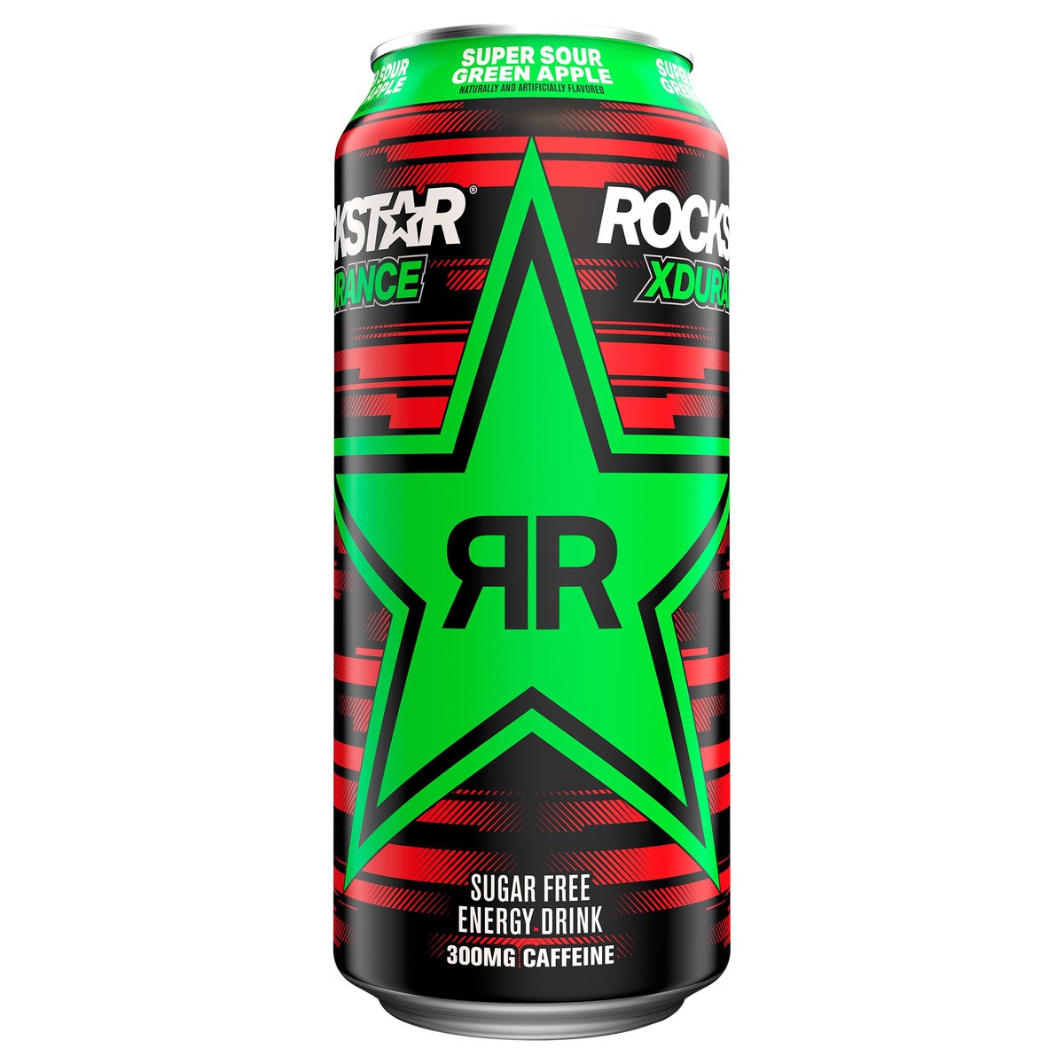 slide 4 of 7, Rockstar Xdurance Sugar Free Energy Drink Super Sours Green Apple Artificial Flavor 16 Fl Oz, 16 fl oz