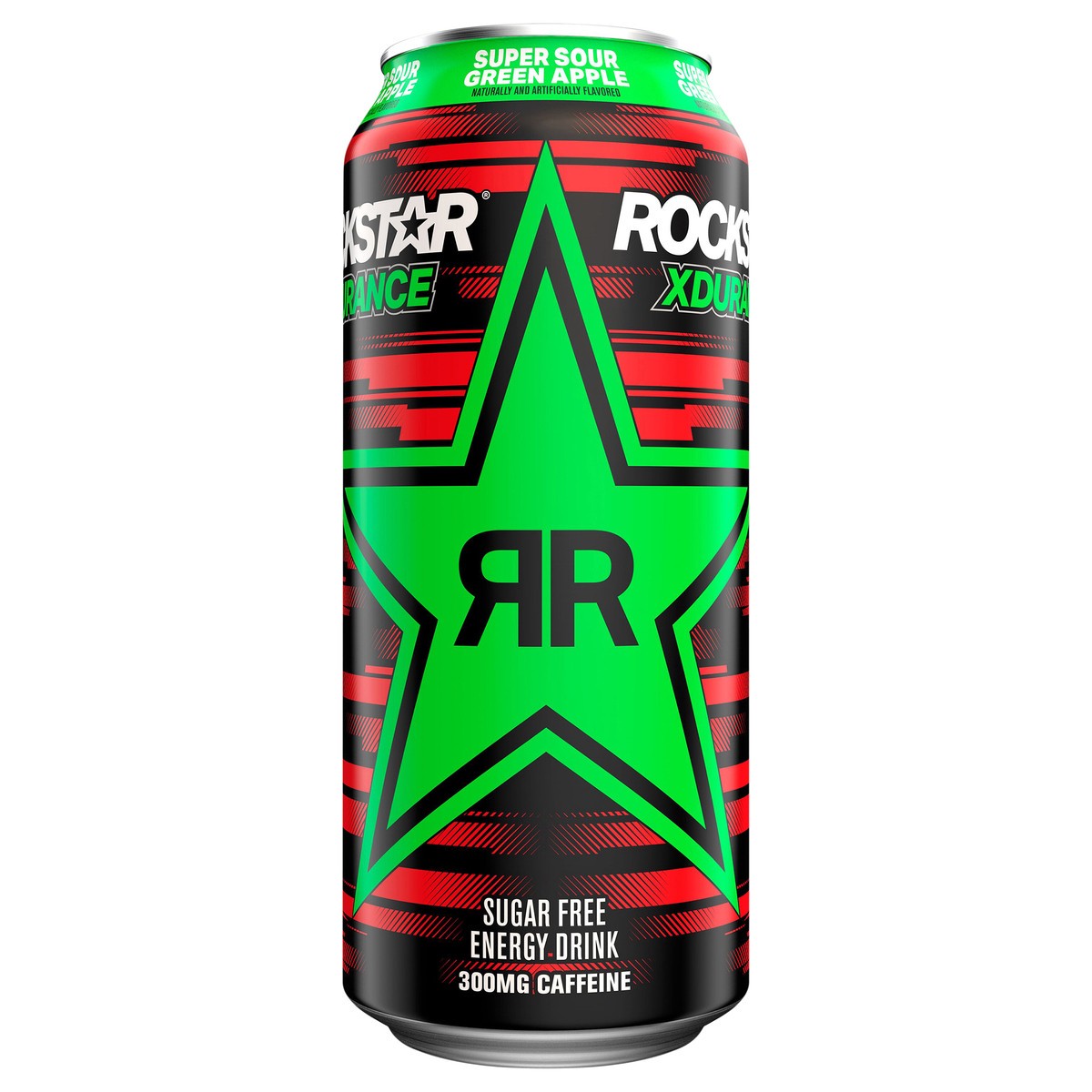 slide 1 of 7, Rockstar Xdurance Sugar Free Energy Drink Super Sours Green Apple Artificial Flavor 16 Fl Oz, 16 fl oz