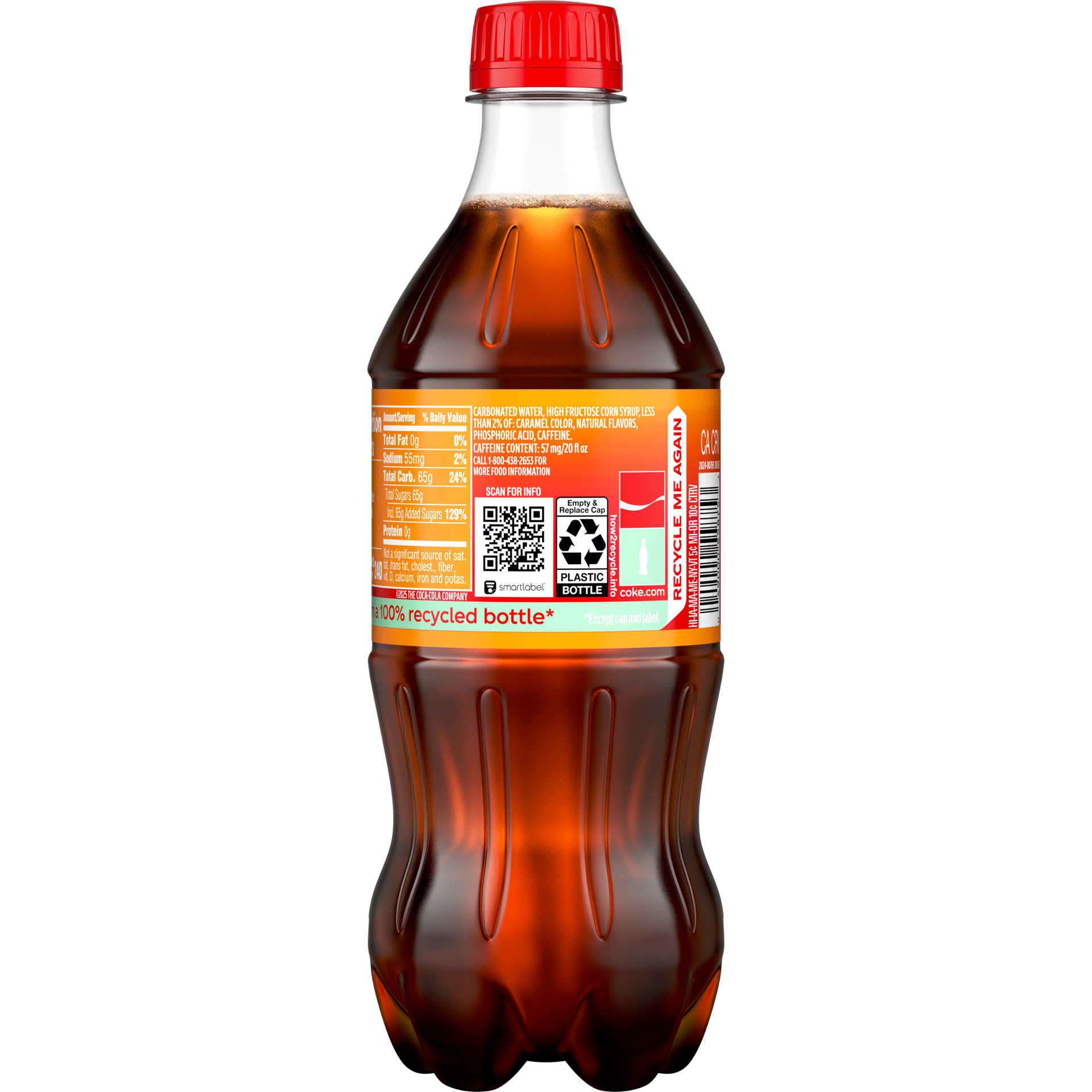 slide 4 of 5, Coca-Cola Orange Cream Bottle, 20 fl oz, 20 fl oz