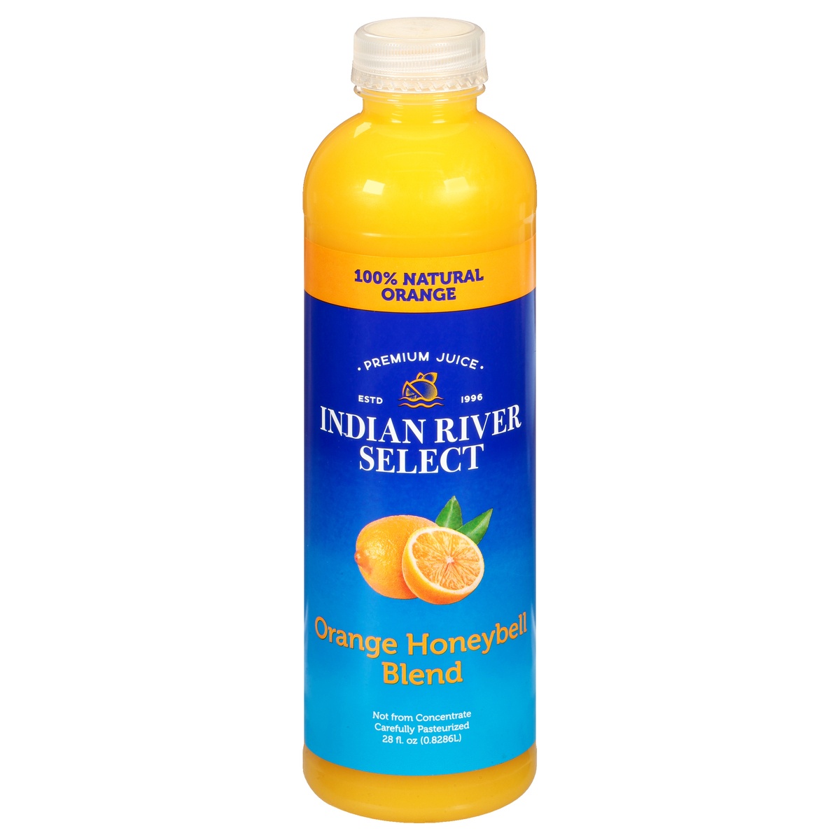 slide 1 of 1, Indian River Select 100% Juice, Orange, Honeybell Blend, 33.7 oz