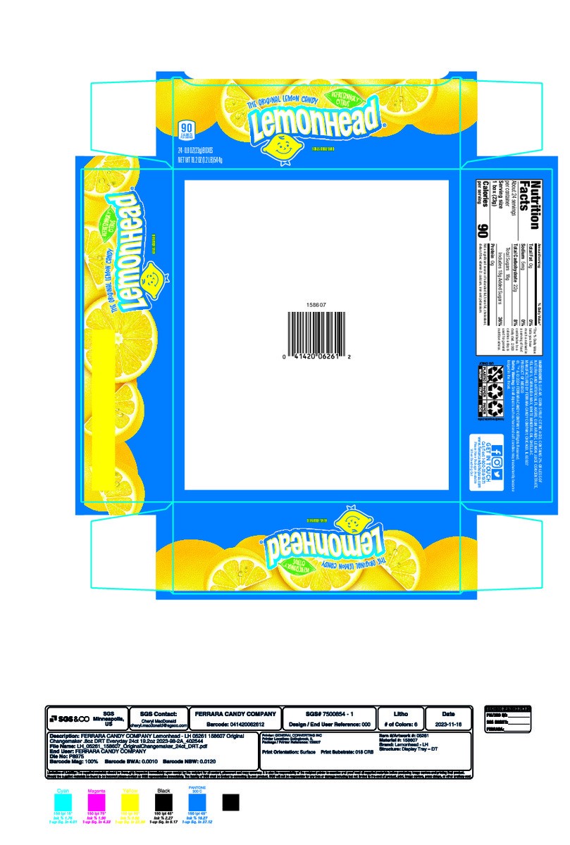 slide 5 of 8, Lemonhead Lemon Candy 24 - 0.8 oz Boxes, 24 ct