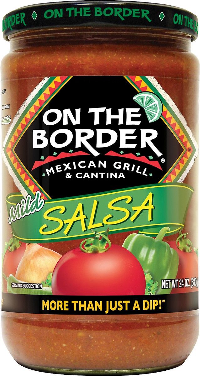 slide 6 of 10, On The Border Mild Salsa 24 oz, 24 oz