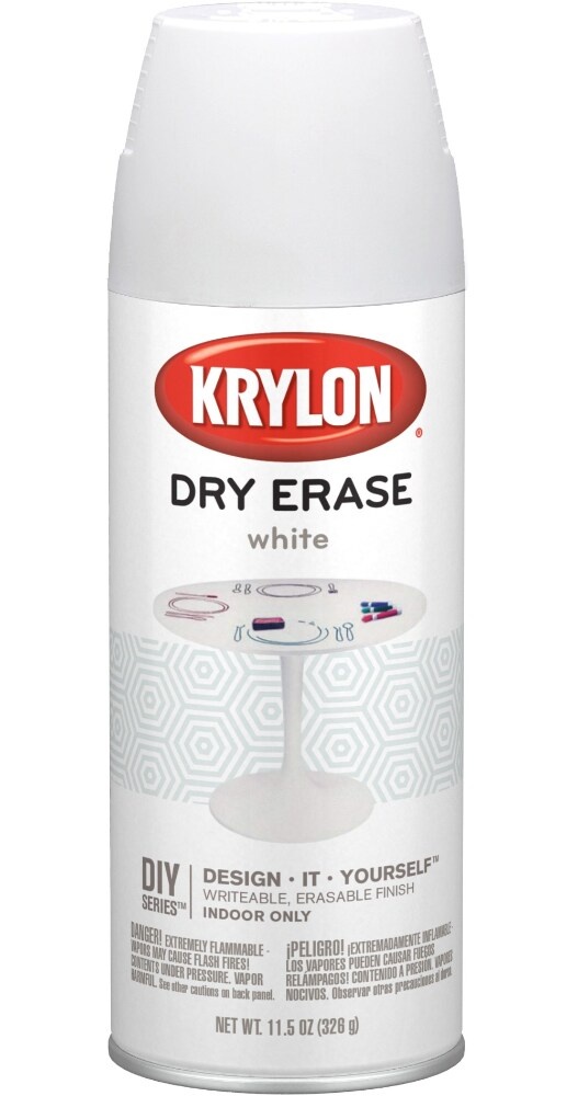 slide 1 of 1, Krylon Dry Erase Paint - White, 12 oz