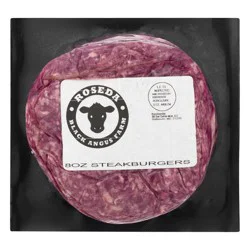 Roseda Farm Dry-Aged Black Angus Beef Steakburgers, 2 ct