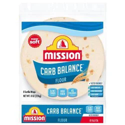 Mission Carb Balance Tortilla Wraps 8 Each
