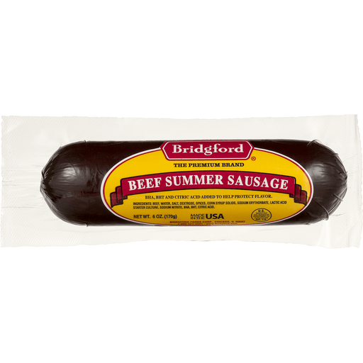 slide 6 of 9, Bridgford Beef Summer Sausage, 7 oz