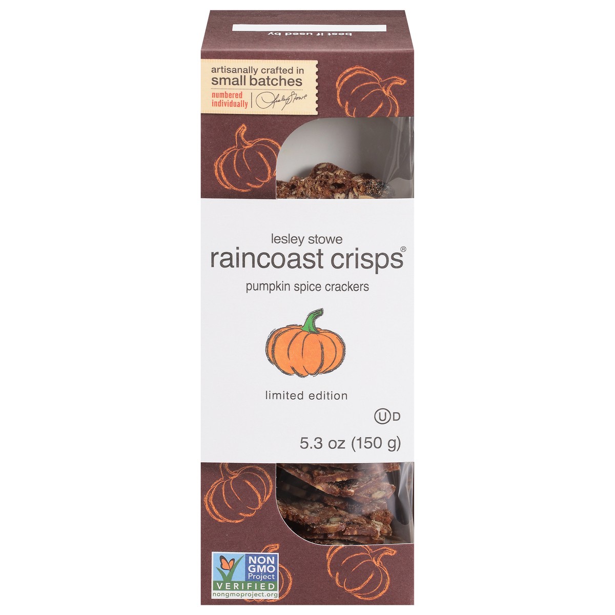 slide 1 of 9, Raincoast Crisps Pumpkin Spice Crackers 5.3 oz, 5.3 oz