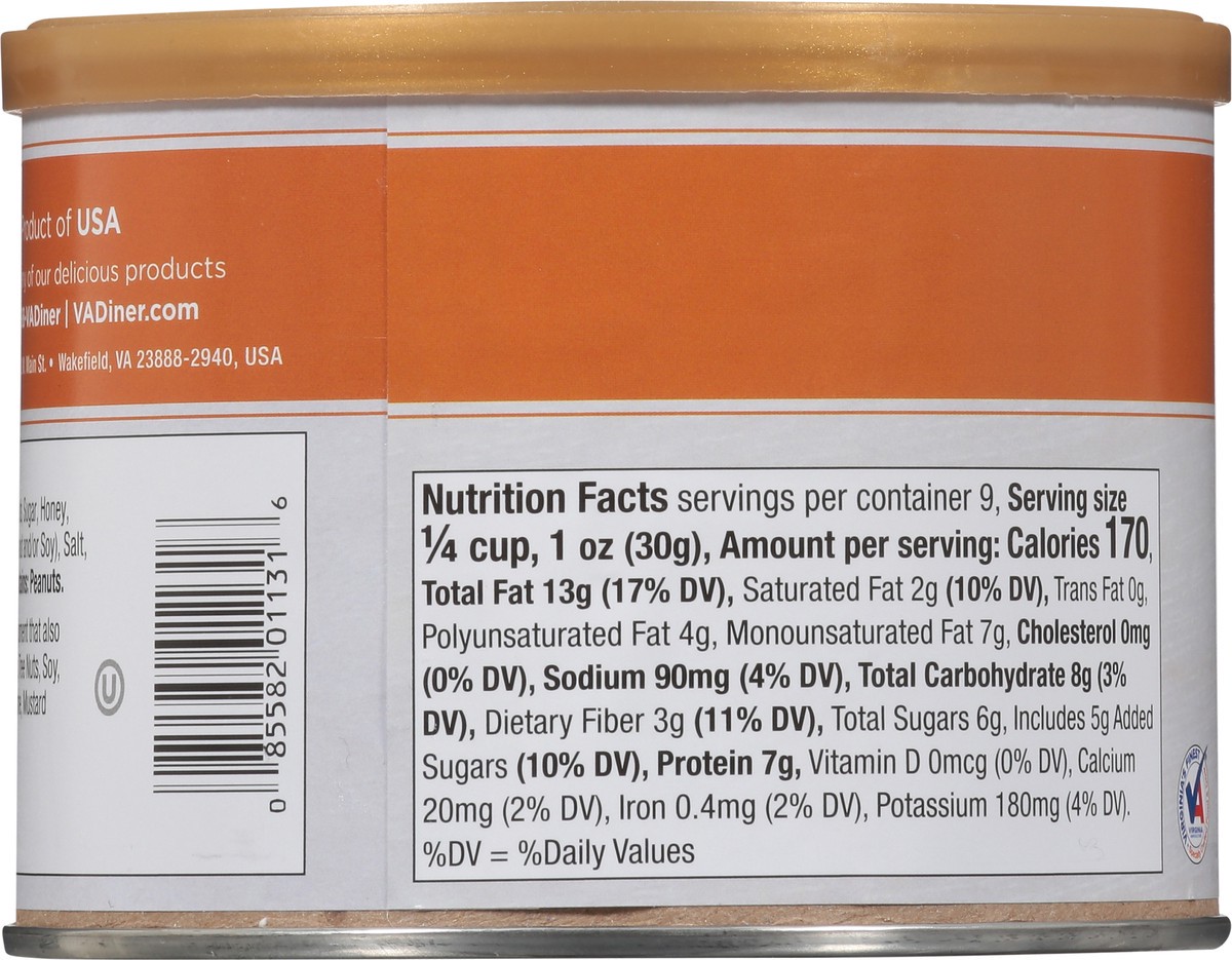slide 12 of 13, Virginia Diner Honey Roasted Peanuts 9 oz, 9 oz