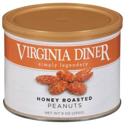Virginia Diner Honey Roasted Peanuts 9 oz