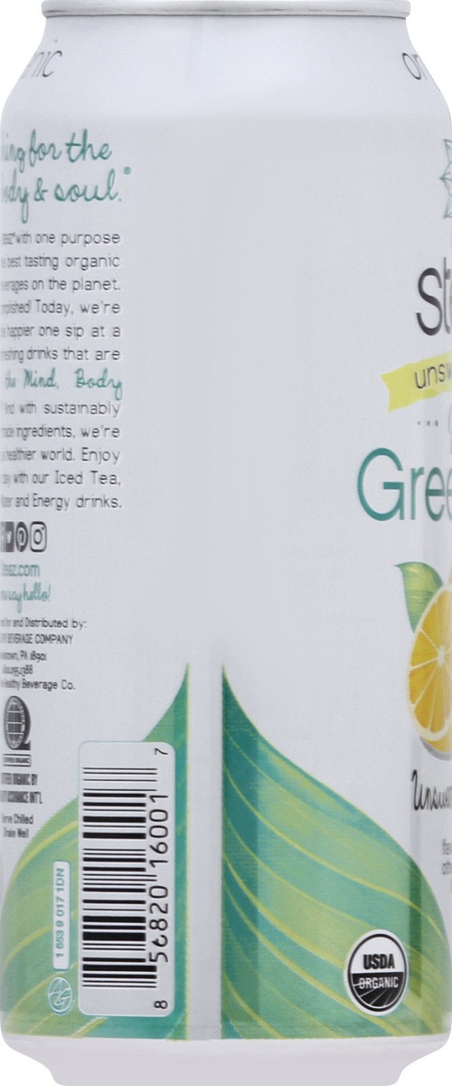 slide 5 of 7, Steaz Organic Unsweetened Lemon Green Tea, 16 fl oz
