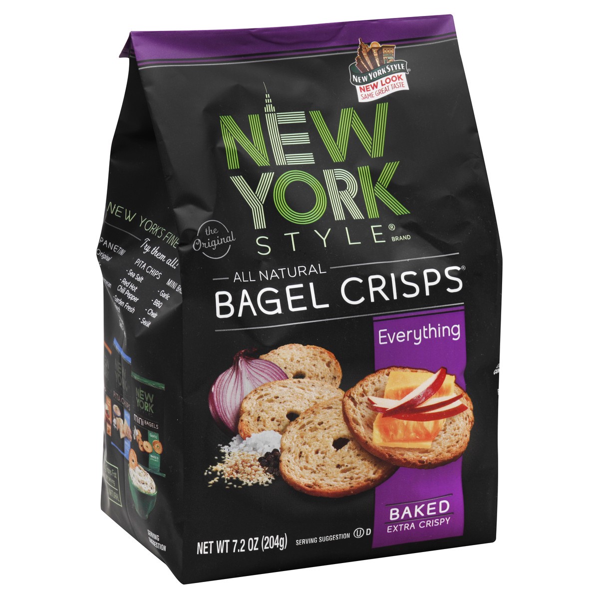 slide 2 of 5, New York Style Bagel Crisps 7.2 oz, 7.2 oz