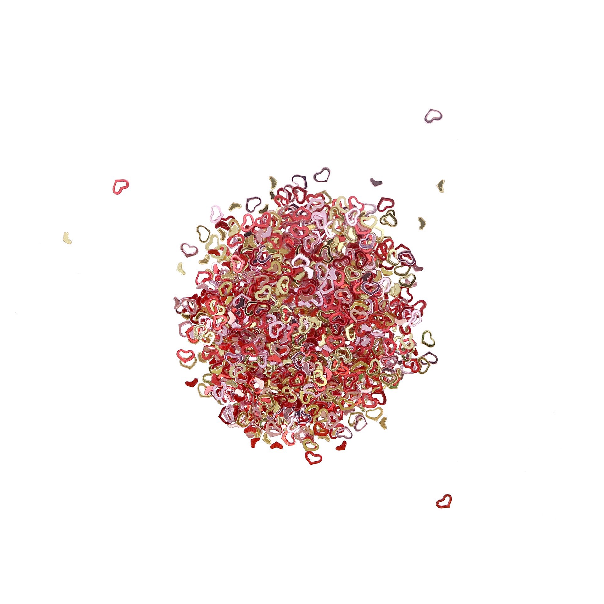 slide 2 of 2, Red, Pink & Gold Heart Sequin Shapes By Creatology, 1.29 oz