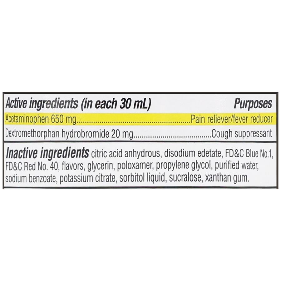 slide 2 of 5, Walgreens Cold, Cough & Flu Relief Liquid Maximum Strength Natural Cherry, 12 fl oz