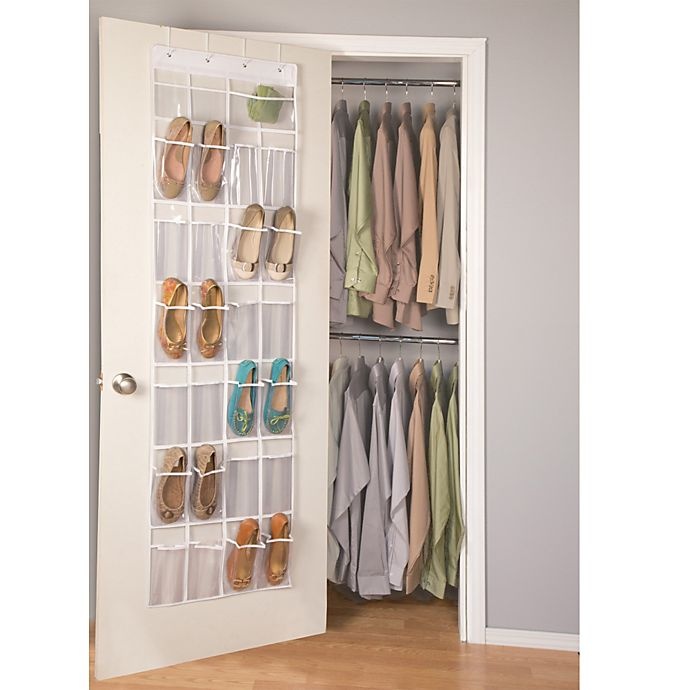 slide 2 of 2, Closetware Over-the-Door 24-Pocket Shoe Organizer, 1 ct