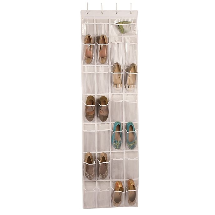 slide 1 of 2, Closetware Over-the-Door 24-Pocket Shoe Organizer, 1 ct