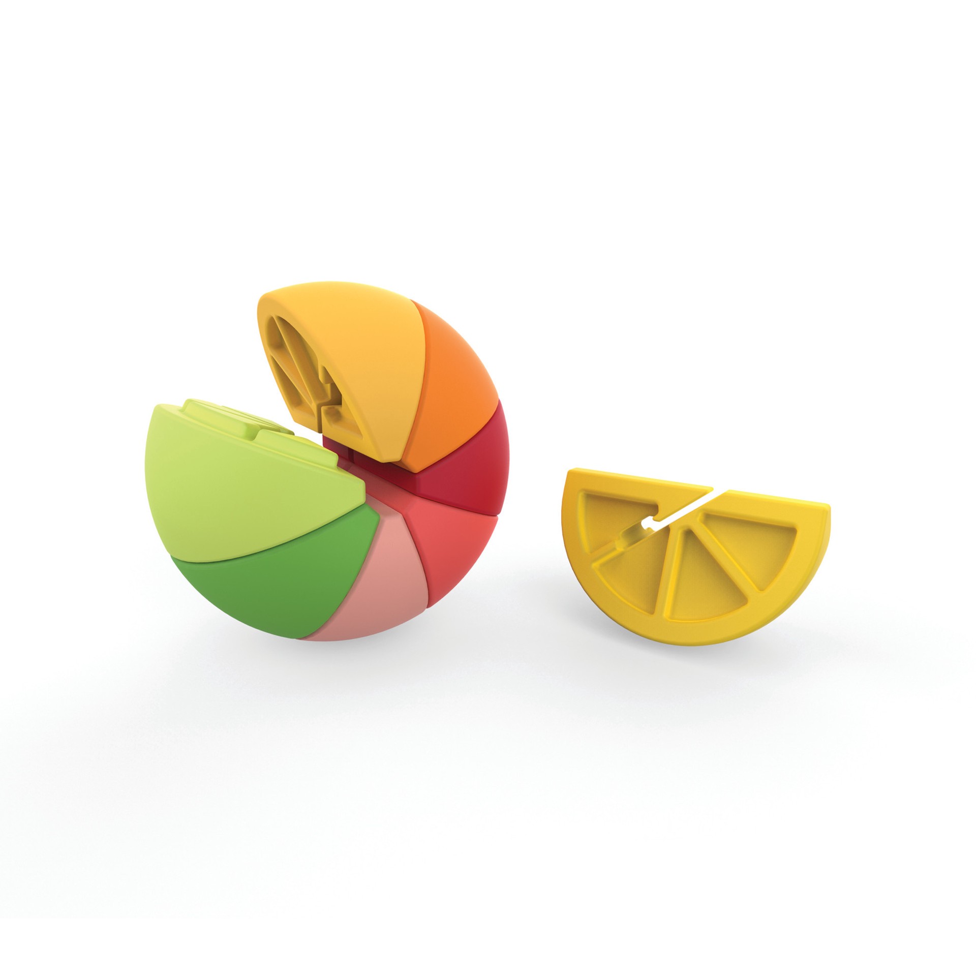 slide 4 of 5, TrueZoo True Zoo Citrus Wine Charms Glass Markers in Assorted Colors, 8 Count, 8 ct