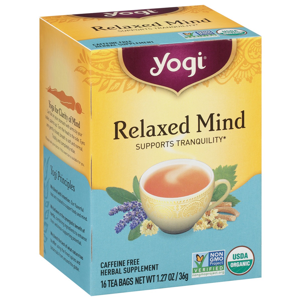slide 2 of 10, Yogi Relaxed Mind Tea, 16 ct