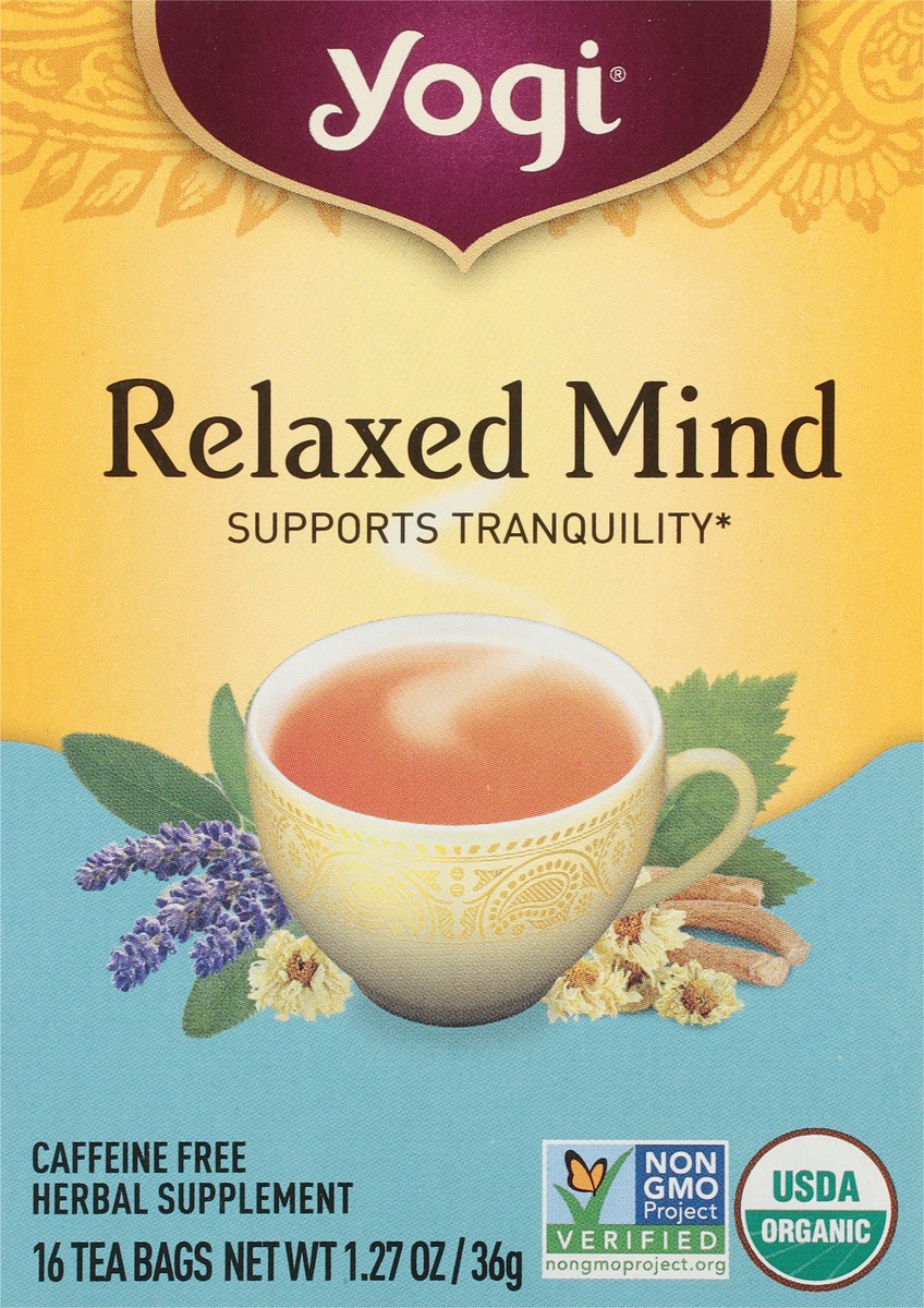 slide 8 of 10, Yogi Relaxed Mind Tea, 16 ct