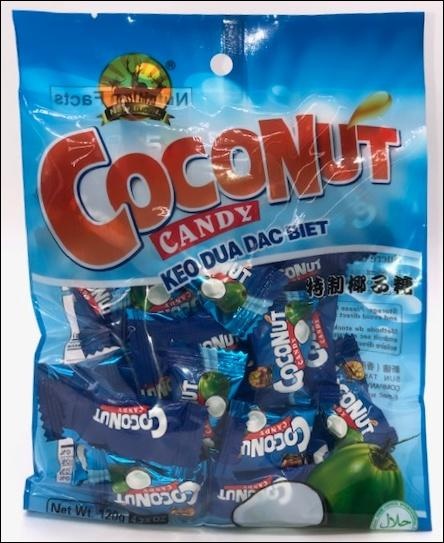 slide 1 of 1, P East Trad Pet Coconut Candy Pkg, 4.23 oz
