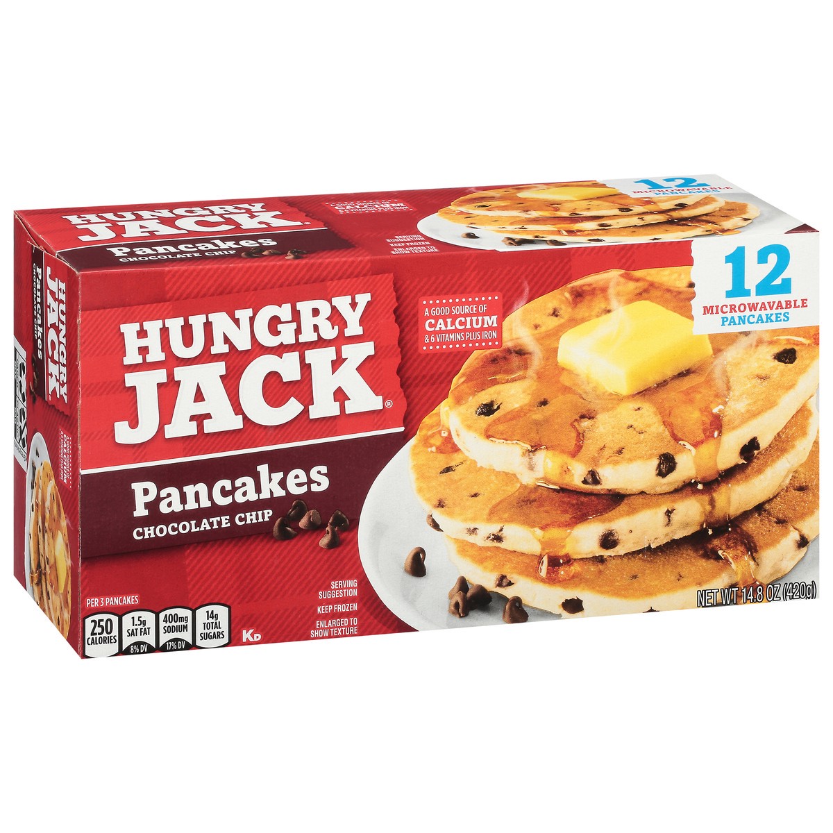 slide 2 of 9, Hungry Jack Chocolate Chip Pancakes 12 ea, 12 ct