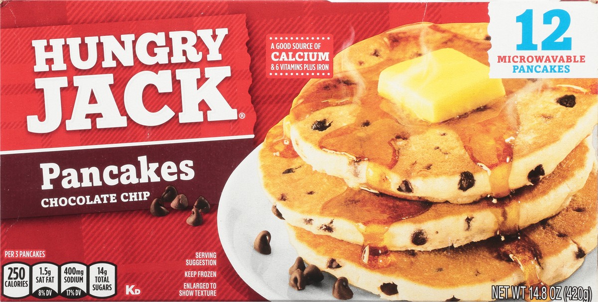 slide 9 of 9, Hungry Jack Chocolate Chip Pancakes 12 ea, 12 ct