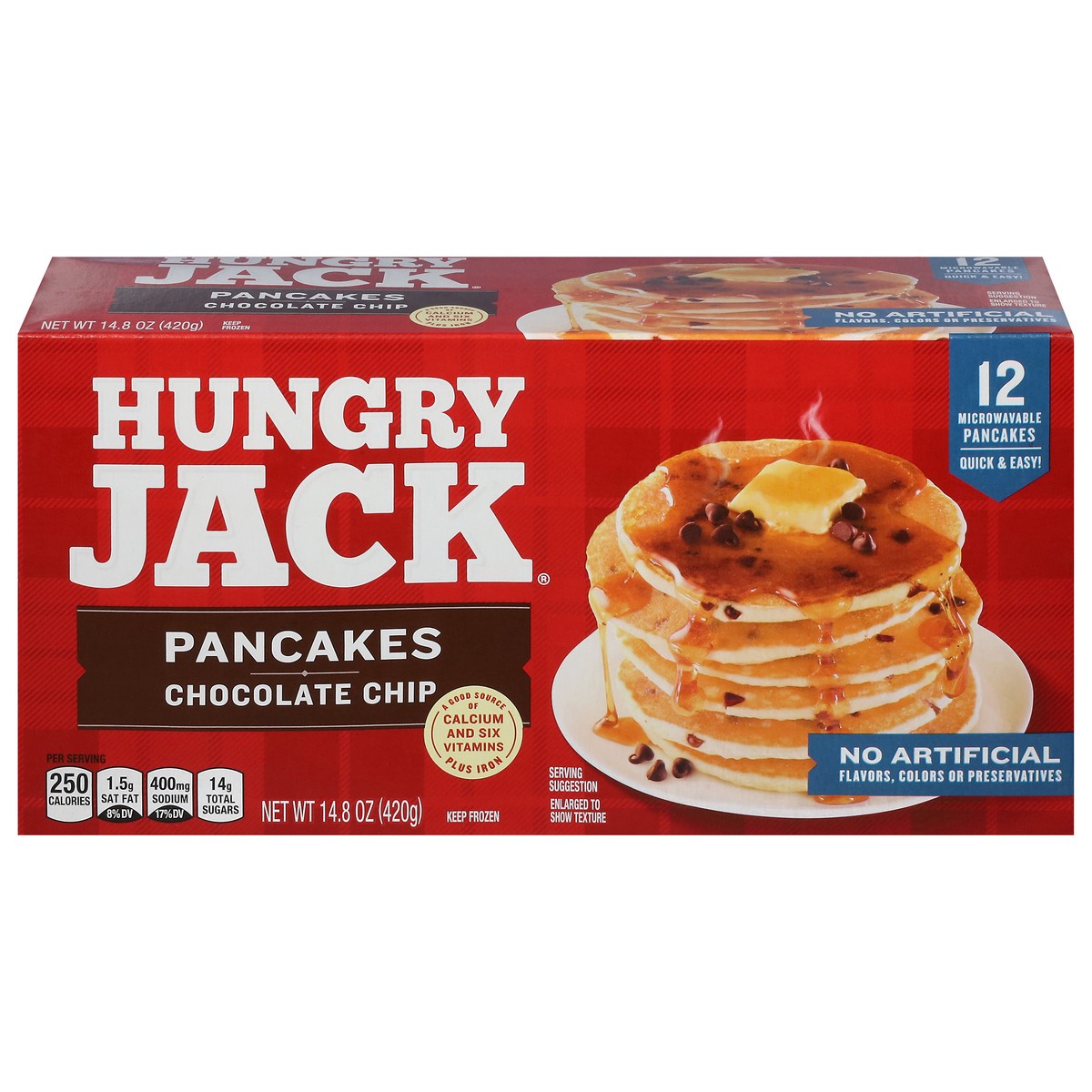 slide 1 of 9, Hungry Jack Chocolate Chip Pancakes 12 ea, 12 ct