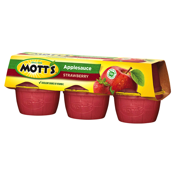 slide 20 of 21, Mott's Applesauce Strawberry Cups, 6 ct; 4 oz