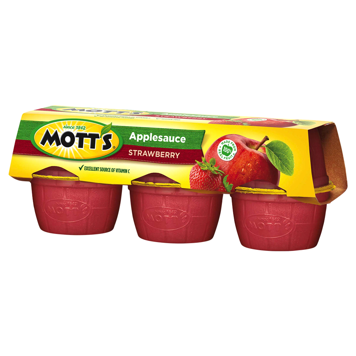 slide 11 of 21, Mott's Applesauce Strawberry Cups, 6 ct; 4 oz