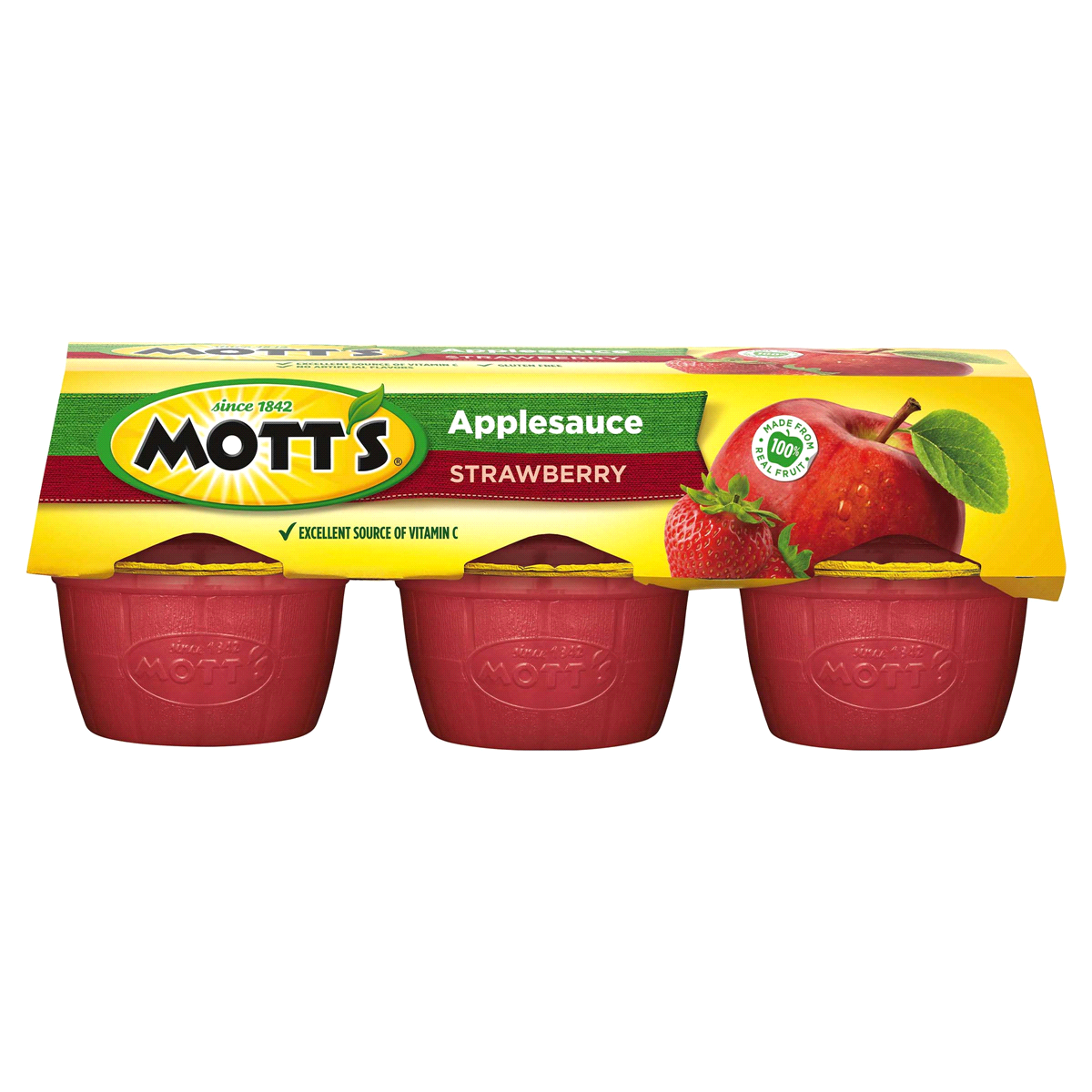slide 1 of 21, Mott's Applesauce Strawberry Cups, 6 ct; 4 oz