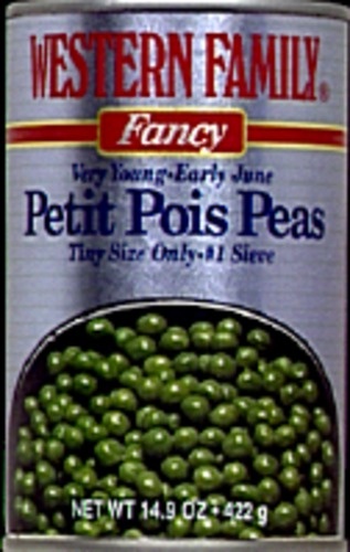 slide 1 of 1, Western Family Petit Pois Peas, 14.9 oz