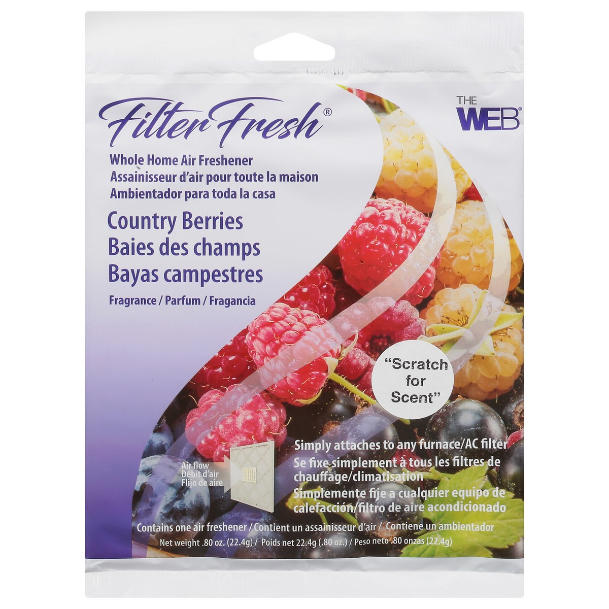 slide 1 of 9, Filter Fresh Whole Home Country Berries Air Freshener 0.80 oz, 0.8 oz