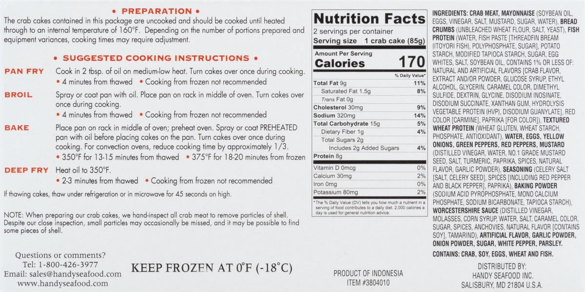 slide 8 of 9, Crab House By Handy Crab Hse Crab Cakes, 6 oz