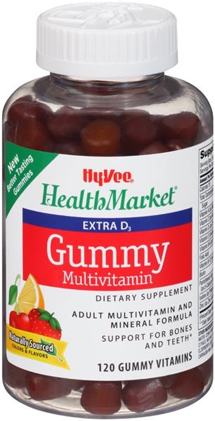 slide 1 of 1, Hy-Vee HealthMarket Adult Multivitamin Gummy Dietary Supplement, 120 ct