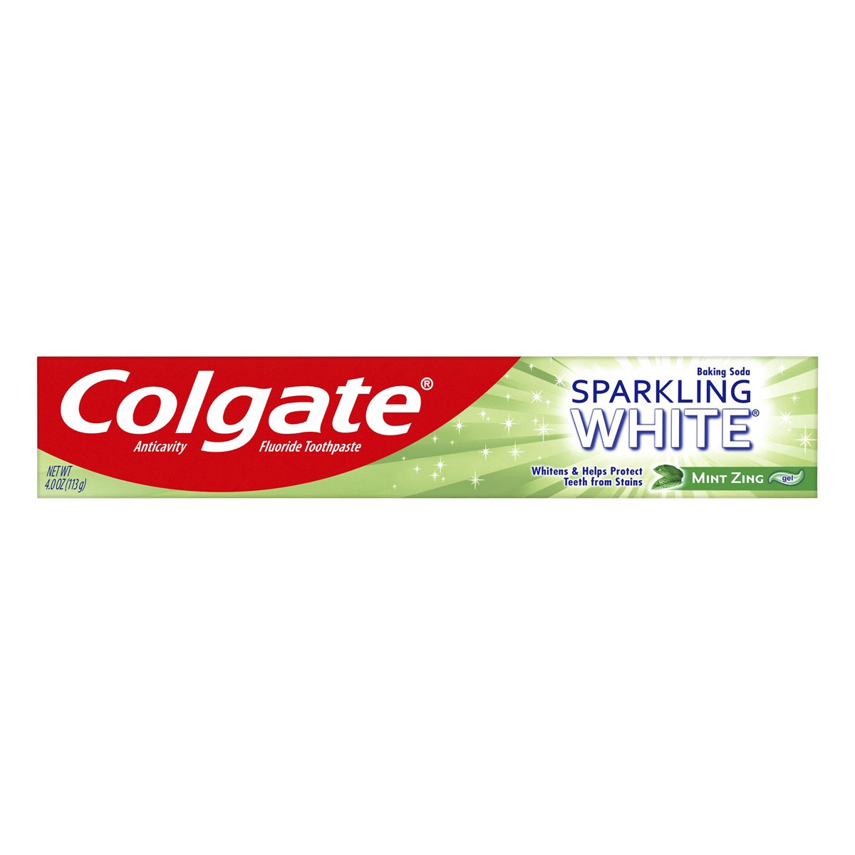slide 9 of 17, Colgate Sparkling White Mint Zing Toothpaste, 4 oz