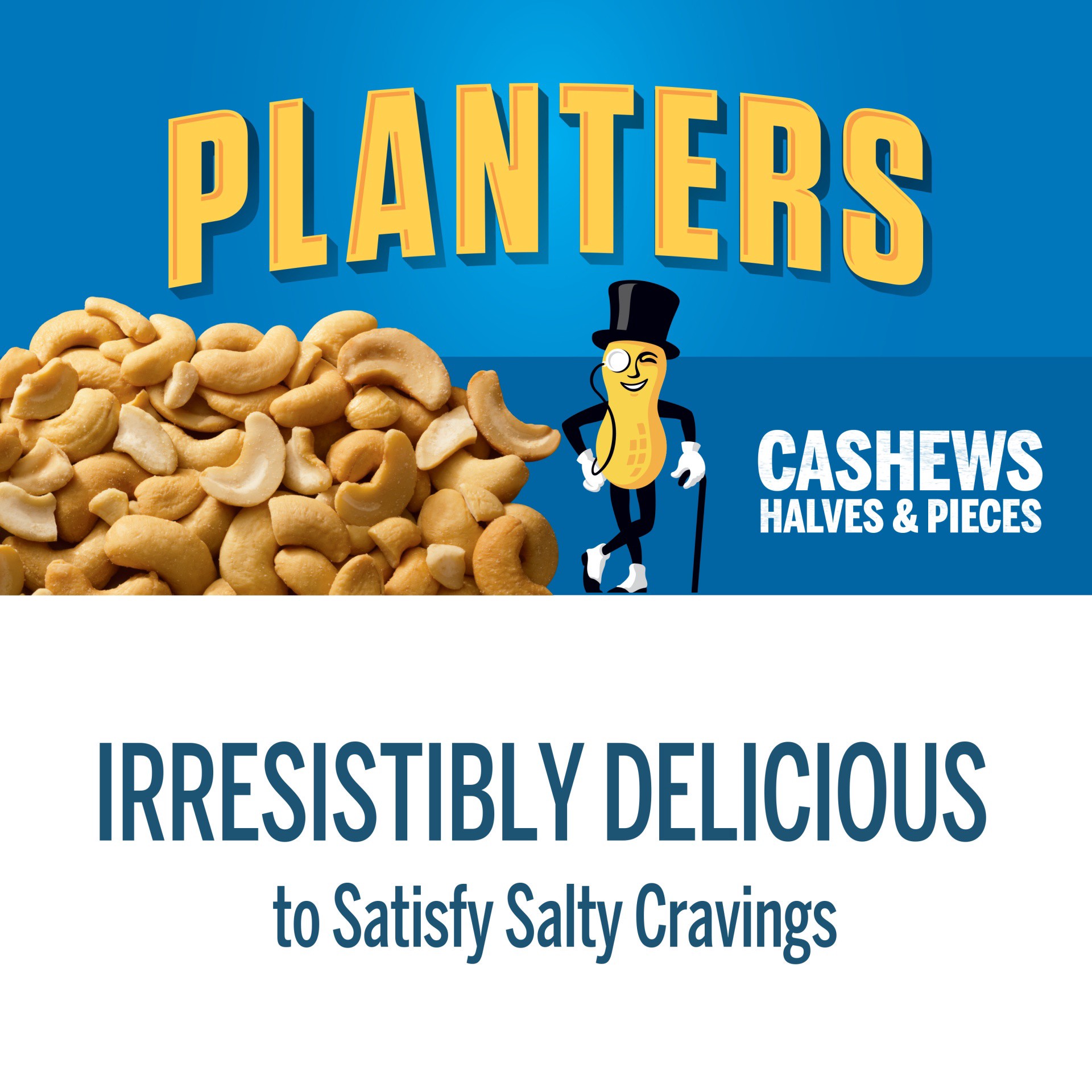 slide 6 of 9, Planters Cashews Halves & Pieces, 9.25 oz Canister, 9.25 oz