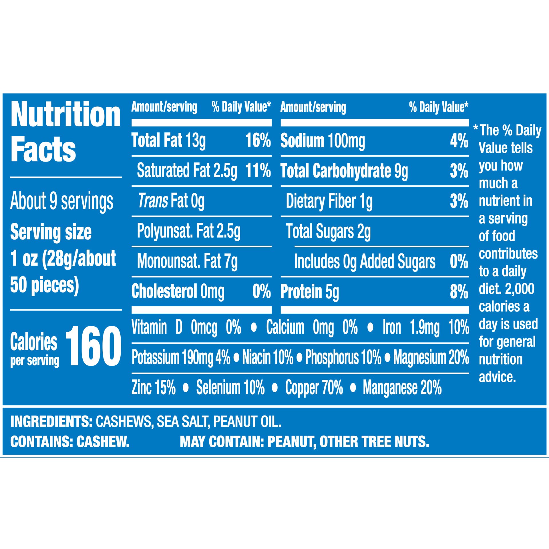 slide 9 of 9, Planters Cashews Halves & Pieces, 9.25 oz Canister, 9.25 oz