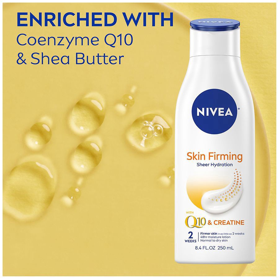 slide 5 of 5, Nivea Skin Firming Hydration Body Lotion, 8.4 fl oz