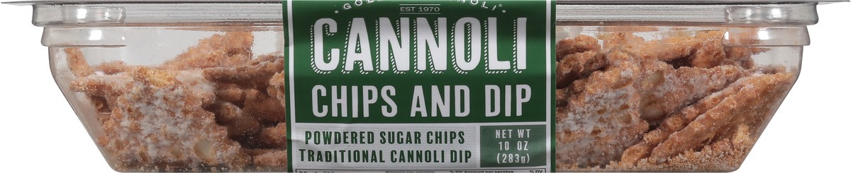slide 7 of 14, Golden Cannoli Chips and Dip 10 oz, 10 oz
